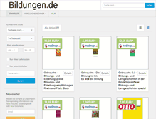 Tablet Screenshot of bildungen.de